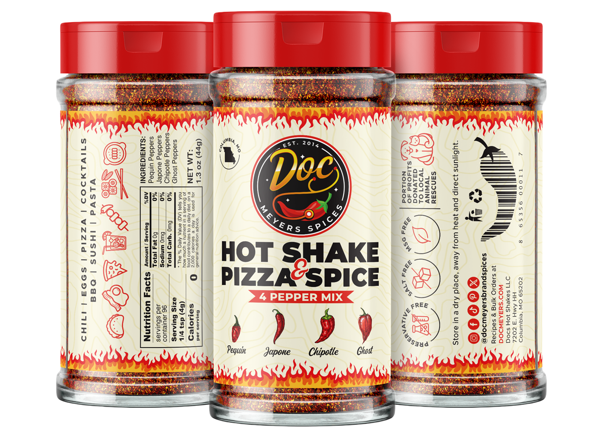 hot pepper mix plastic jar