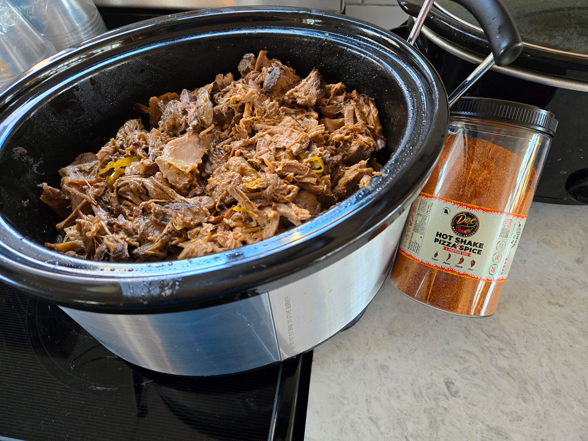 hot pepper mix bulk container crock pot bbq