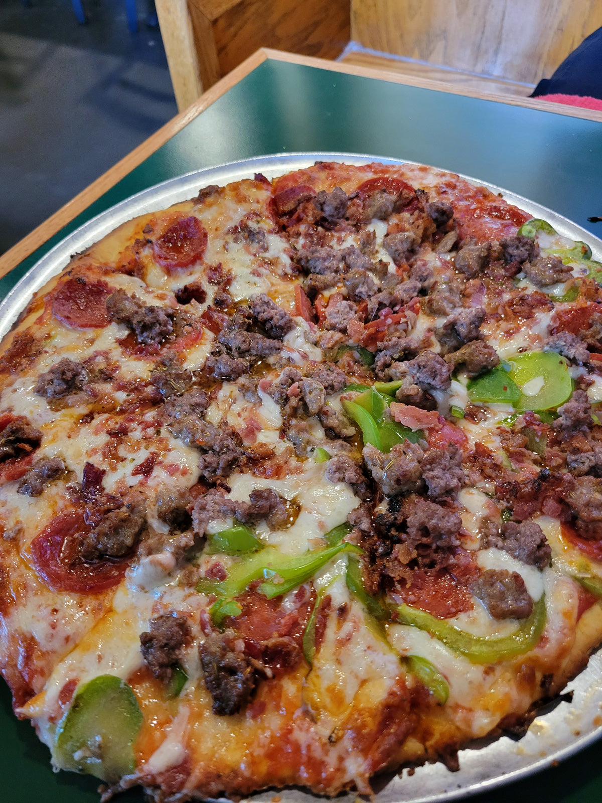 spicy meat lovers pizza