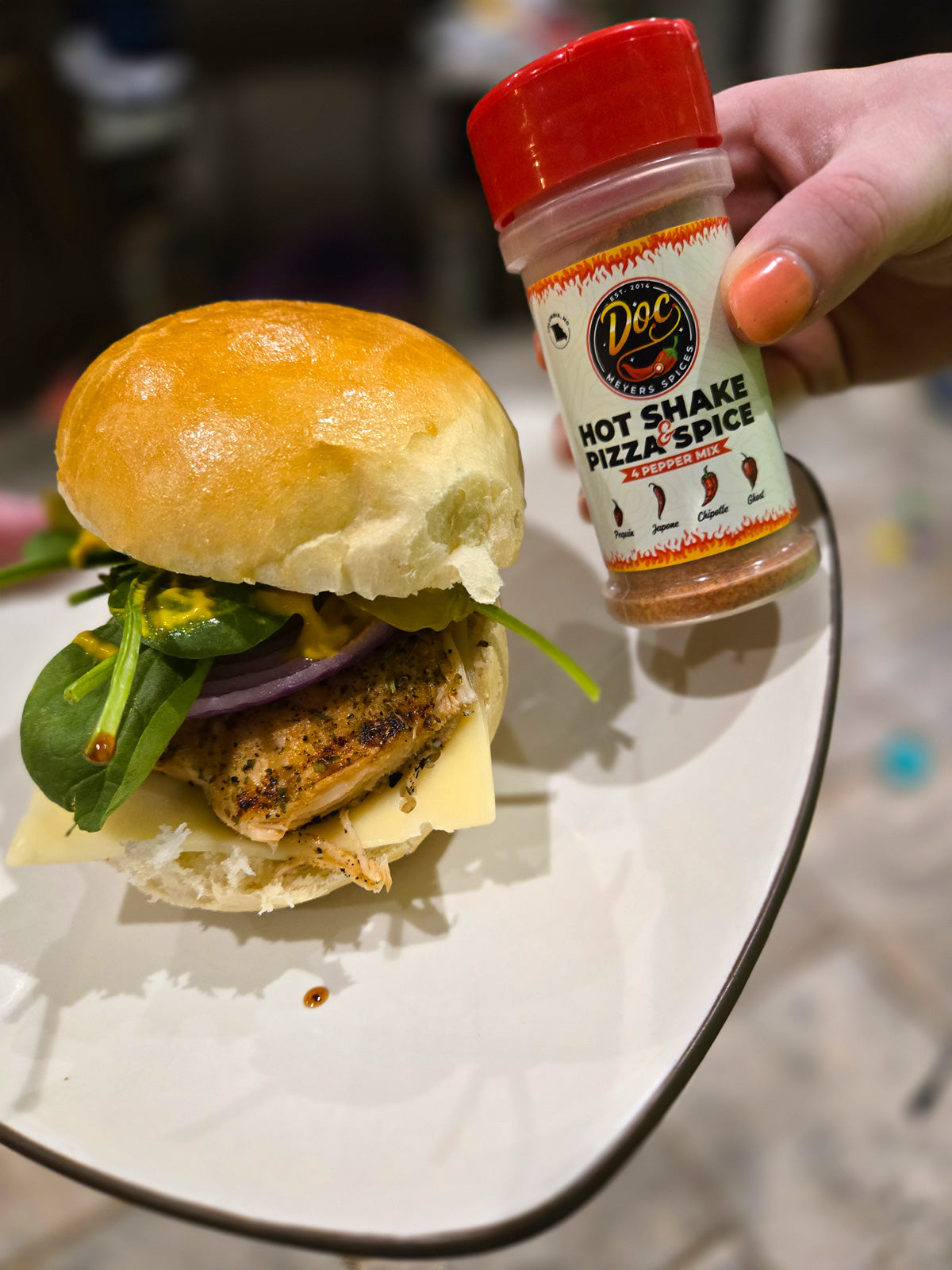 spicy grilled chicken slider